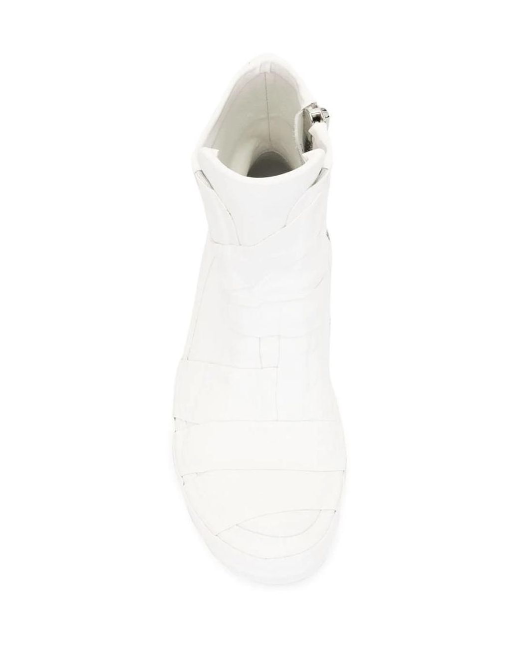 Rick Owens Performa High-Top Sneakers in White | Lyst