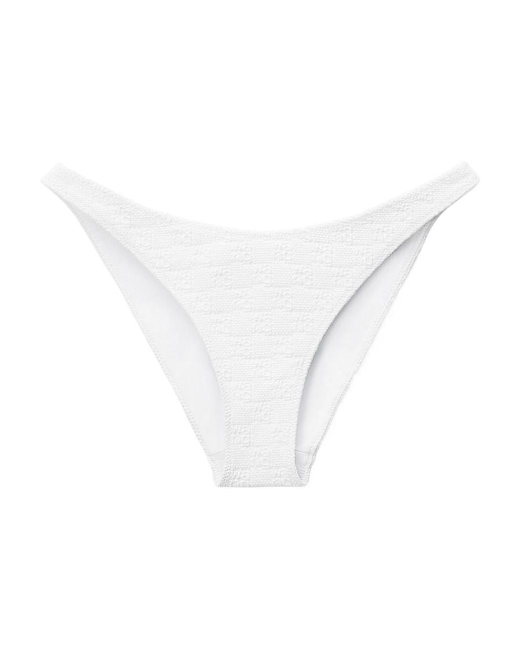 Alexander Wang White T By High-Waisted Bikini Bottom