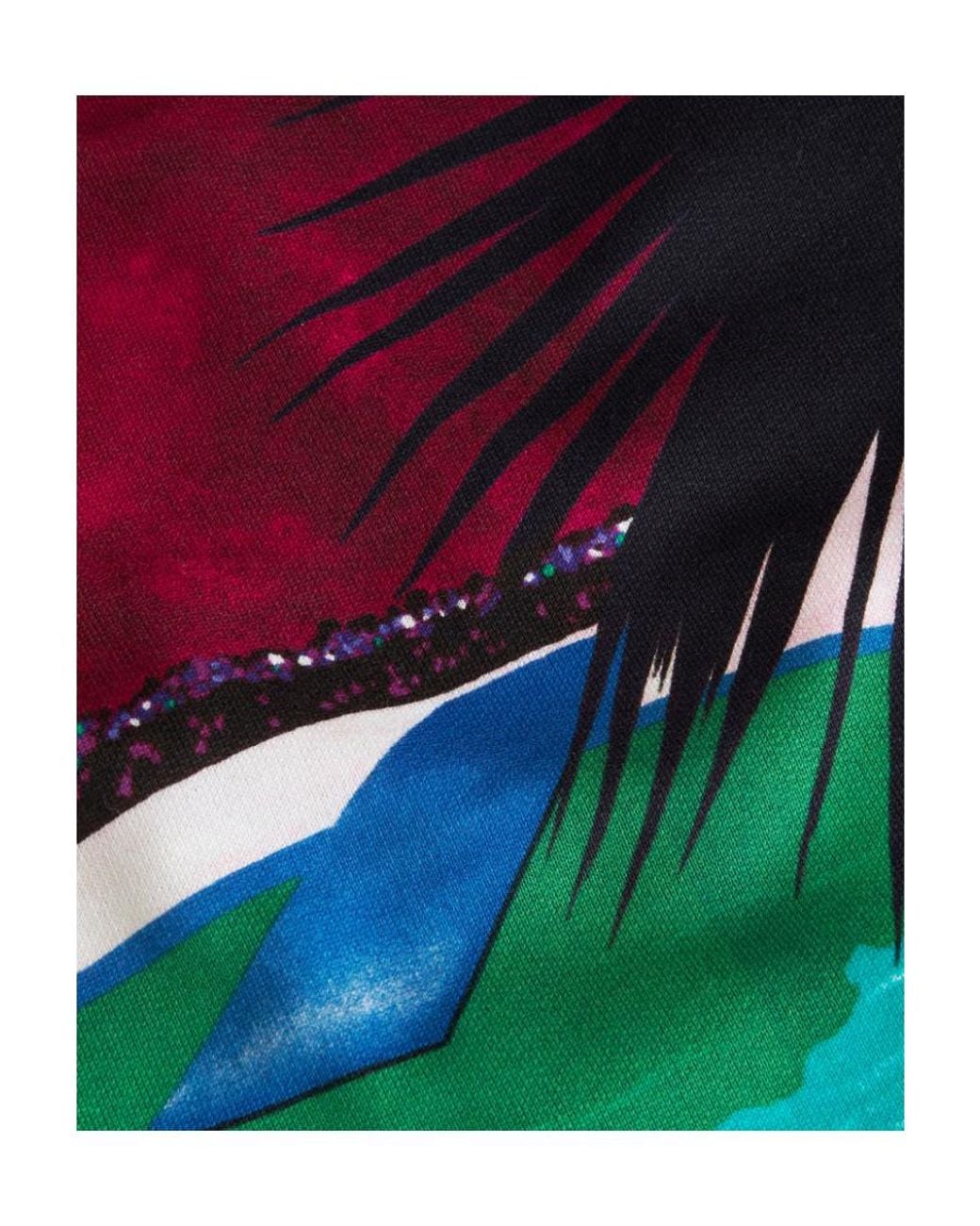 Etro Red Graphic Printed Drawstring Hoodie for men