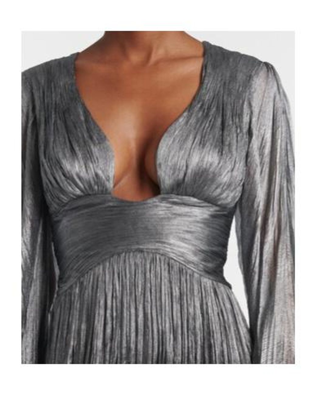 Maria Lucia Hohan Gray Catia Silk Gown