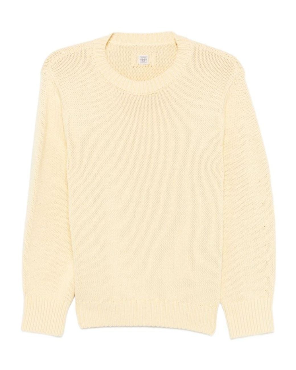 Totême Natural Totême Chunky Crew-Neck Knitted Sweater