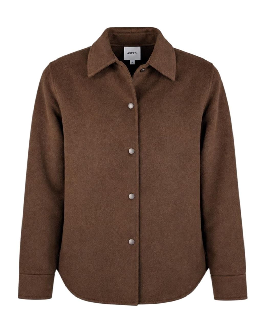 Aspesi Brown Long-Sleeved Shirt