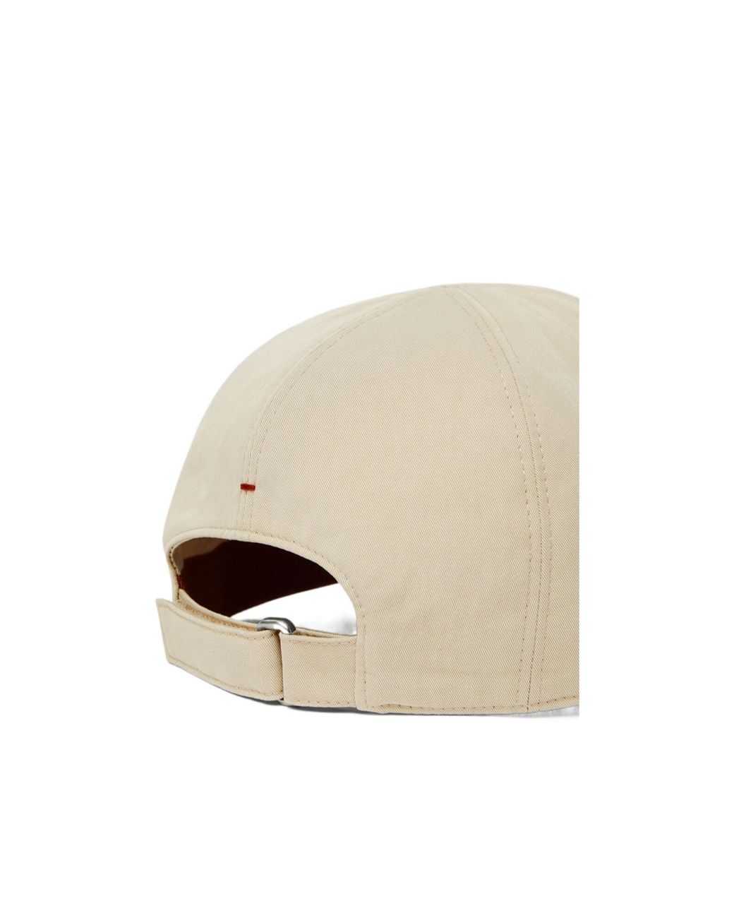 Loro Piana White Logo Embroidered Baseball Cap for men