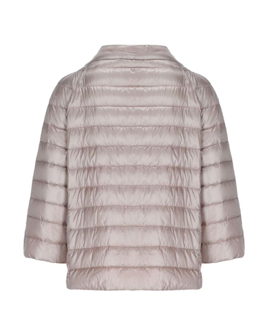Herno Gray Reversible Buttoned Padded Jacket