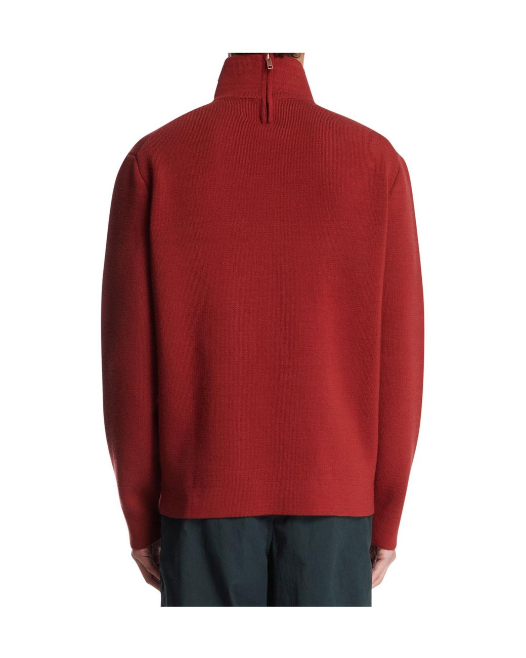Zegna Red Turtleneck Sweater for men