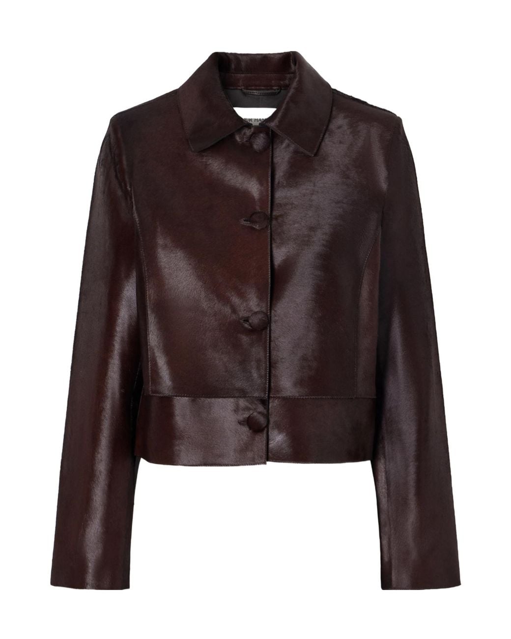 Nour Hammour Brown Hadley Long-Sleeved Jacket