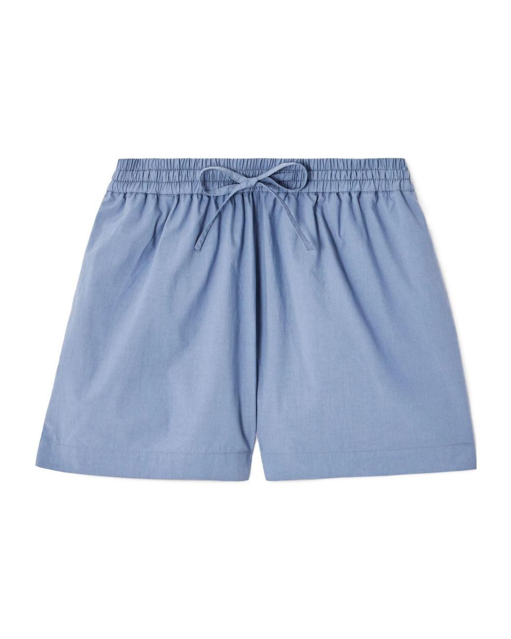 Matteau Blue Net Sustain Organic Cotton-Poplin Shorts