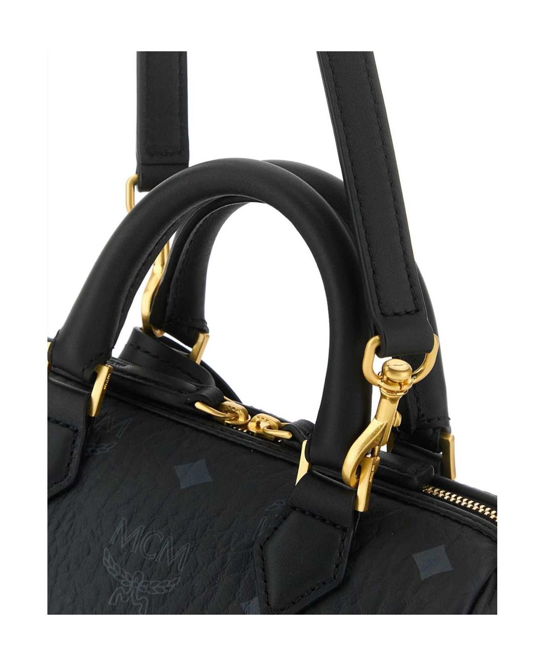 MCM Black Zippered Handbag