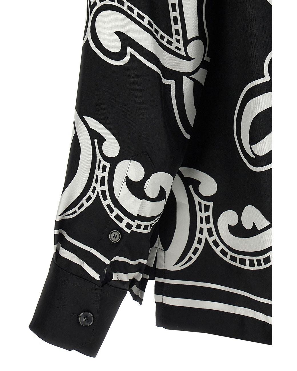 Dolce & Gabbana Black Bandanna Printed Vanity Shirt for men