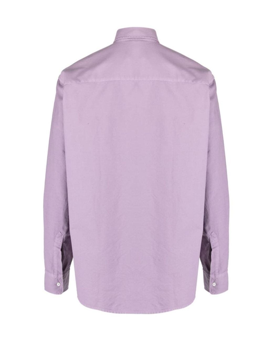 Aspesi Purple Long-Sleeve Cotton Shirt for men