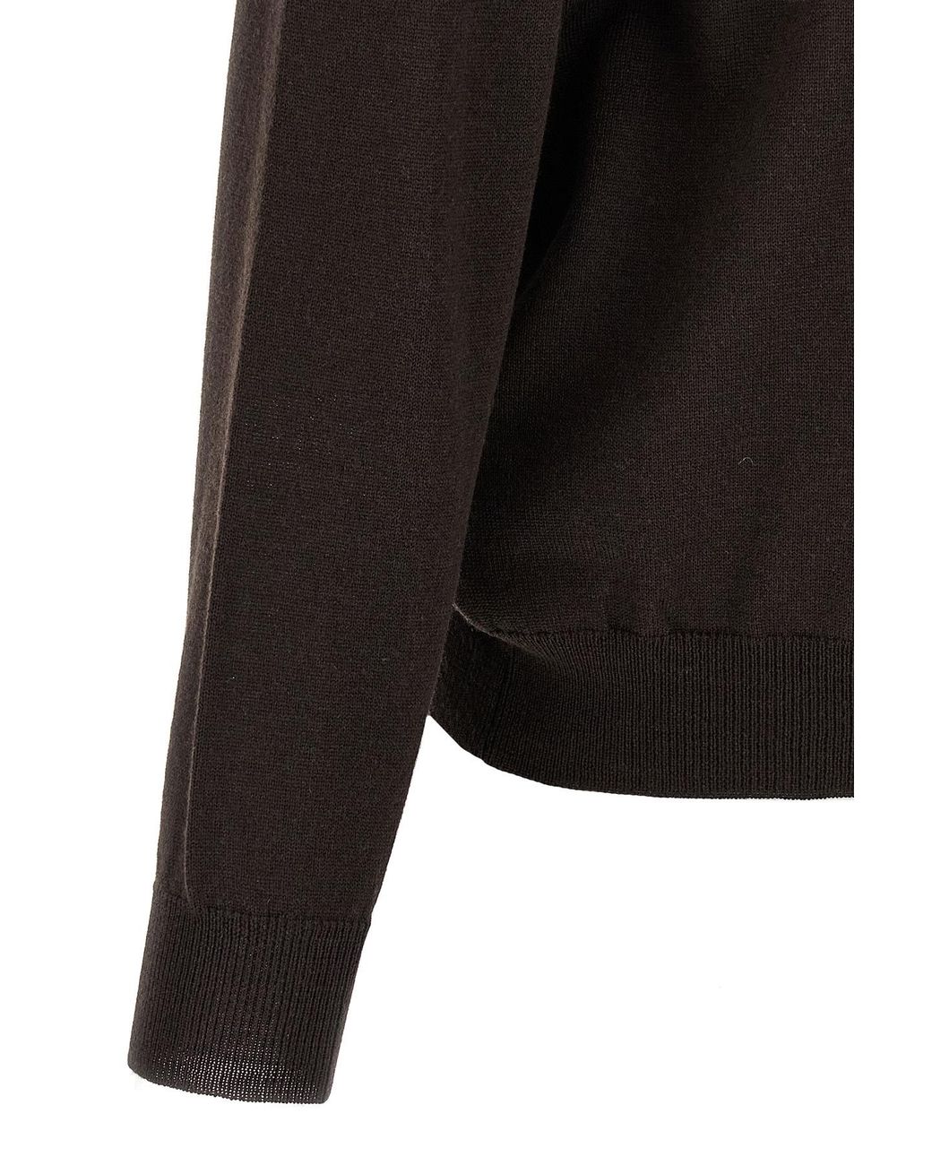 Magliano Black Graphic Detailed Crewneck Sweater for men