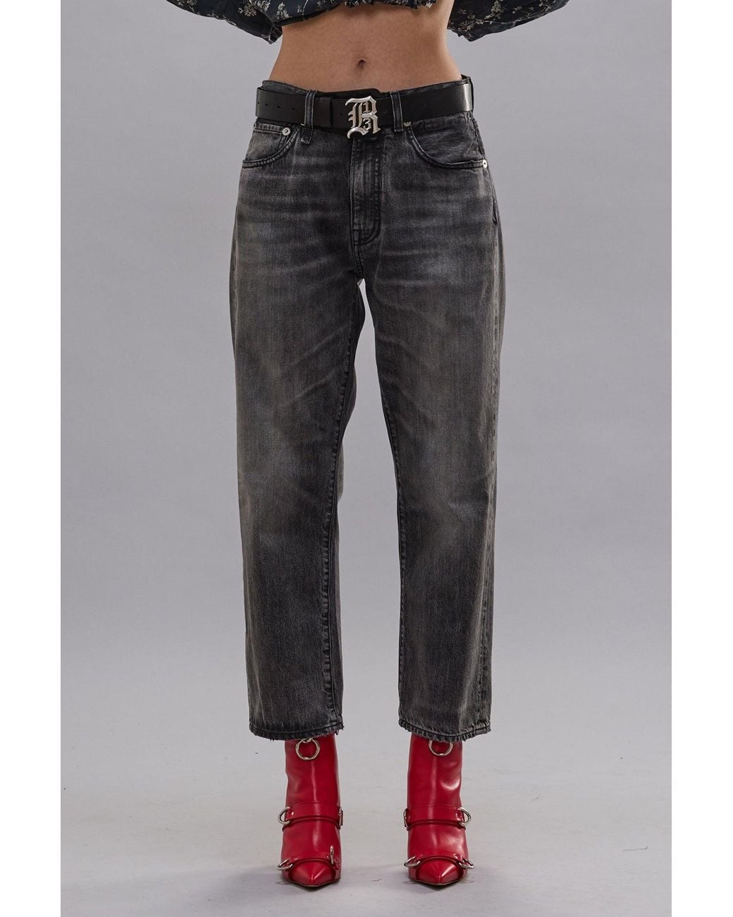 R13 Black X-Boyfriend Jeans