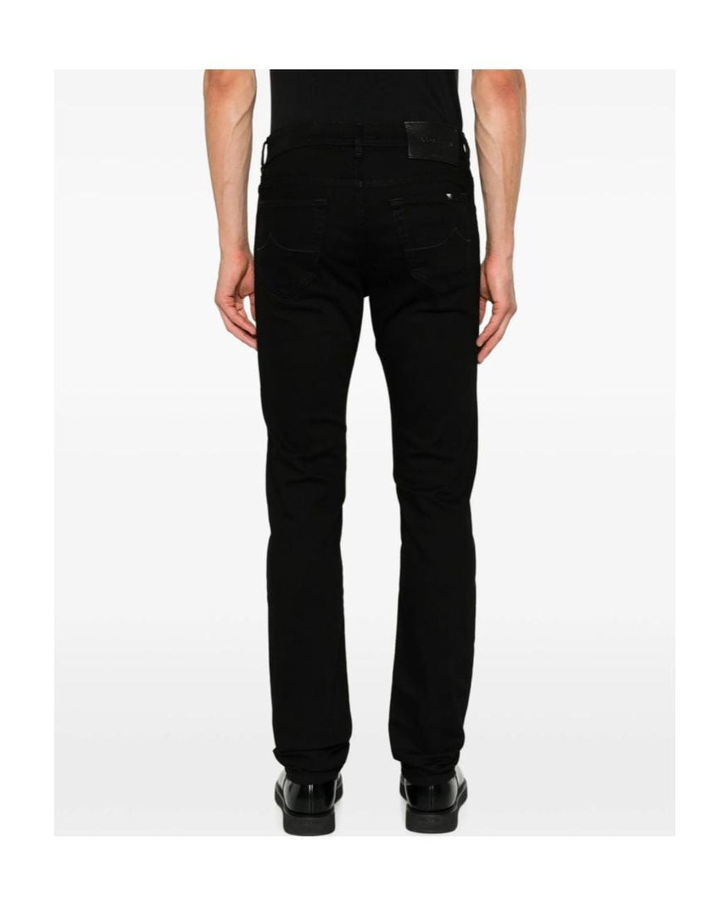 Jacob Cohen Black Belt-Loop Jeans for men