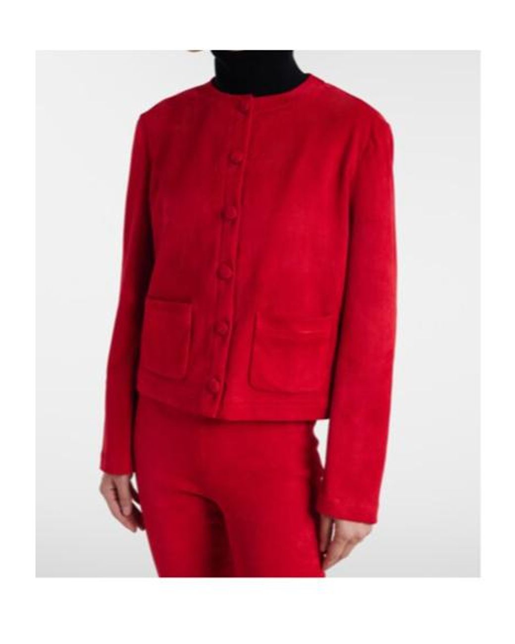 Stouls Red Gabrielle Suede Jacket