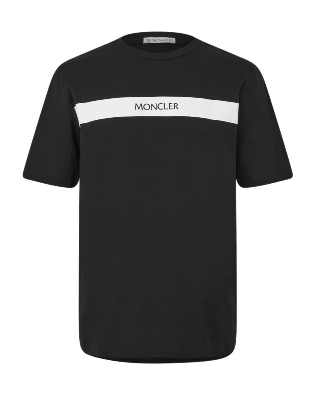 Moncler Black Logo Short-Sleeved T-Shirt for men