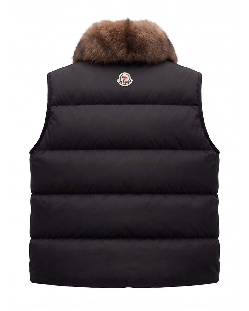 Moncler Brown High Neck Sleeveless Jacket