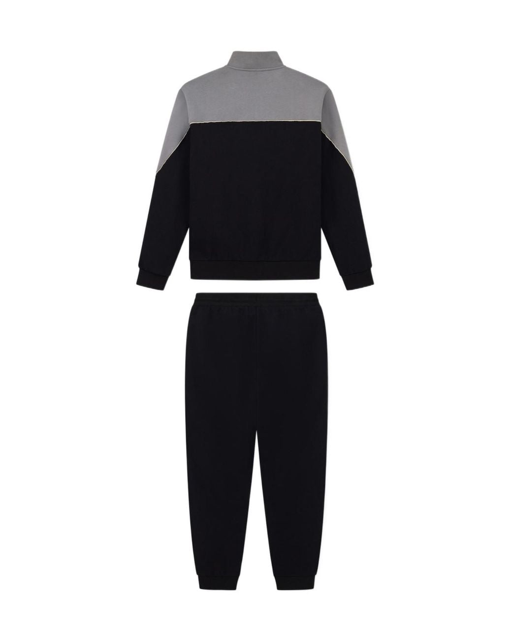 EA7 Black Two-Piece Zip-Up Suit for men