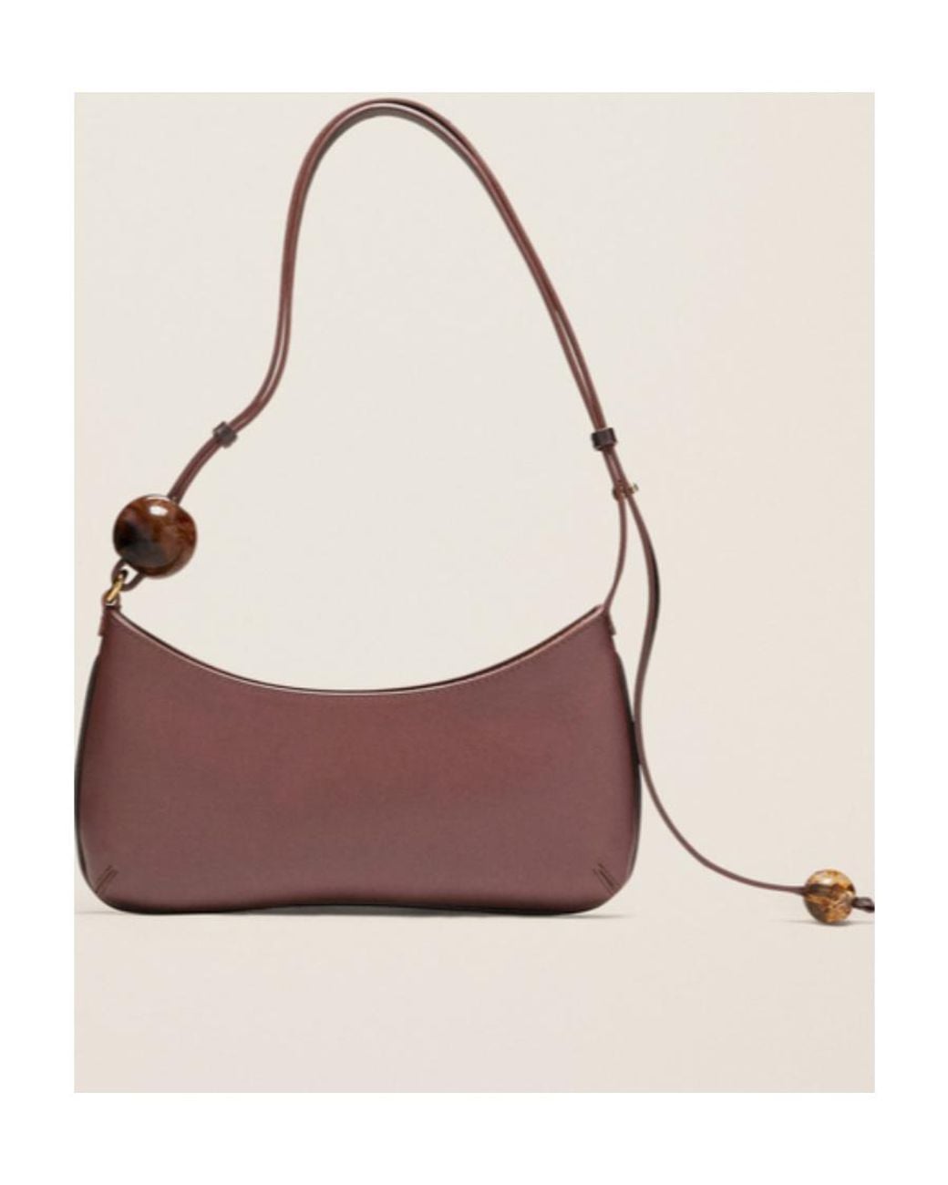 Jacquemus Brown Le Bisou Perle Shoulder Bag