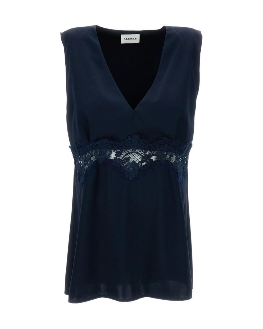 P.A.R.O.S.H. Blue Lace Blouse