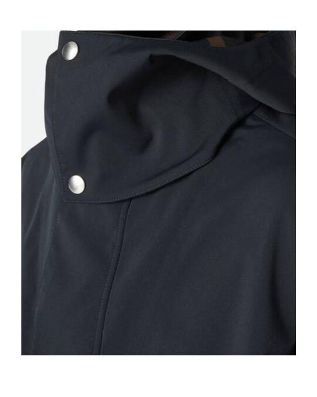 Bottega Veneta Blue Bonded Tech Wool Hooded Parka for men