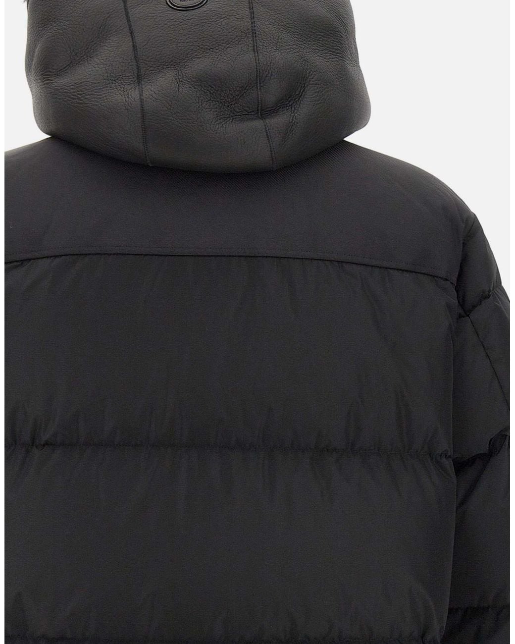 Mackage Blue Riley Hooded Down Jacket for men