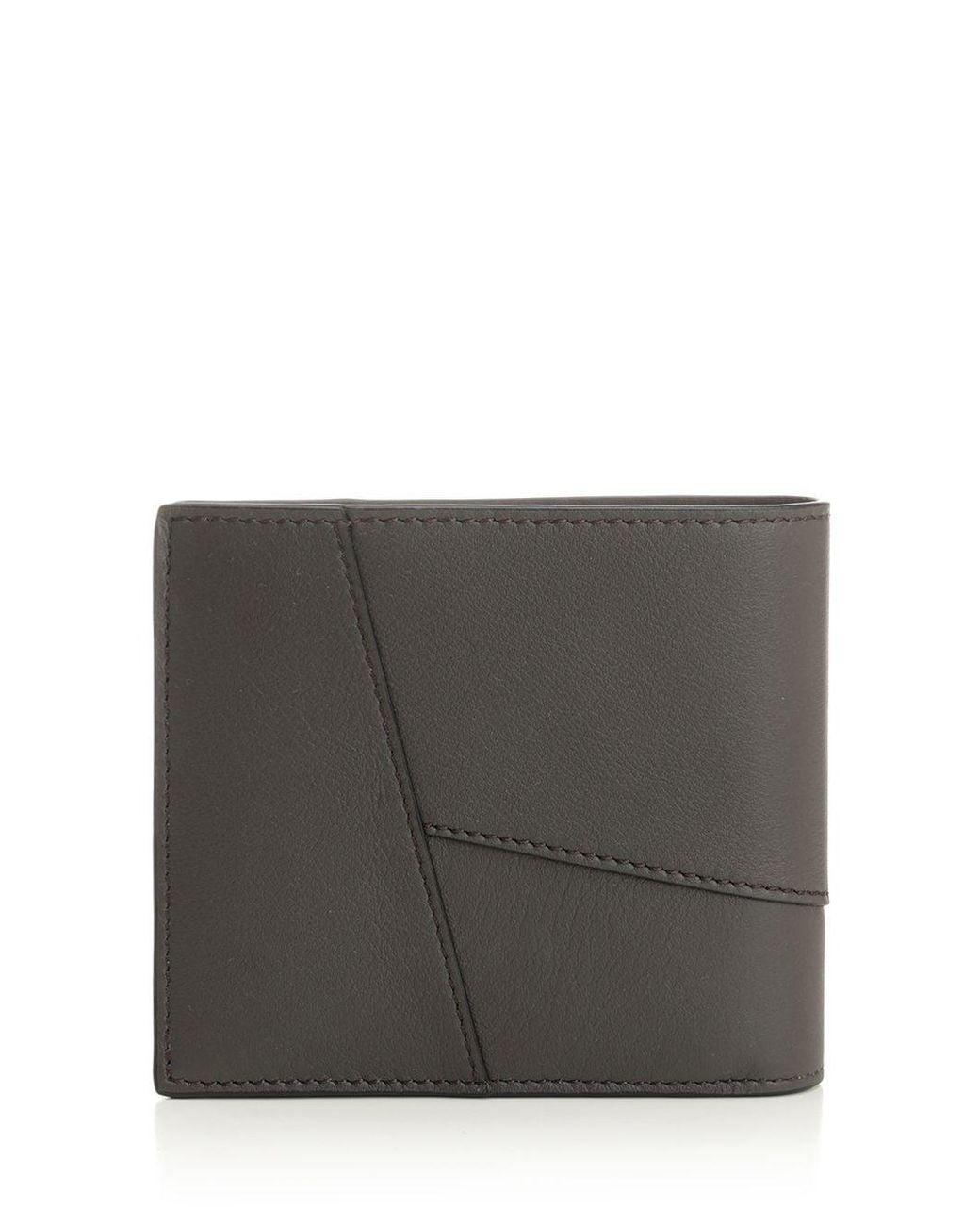 Loewe Black Logo Embossed Puzzle Bifold Wallet for men