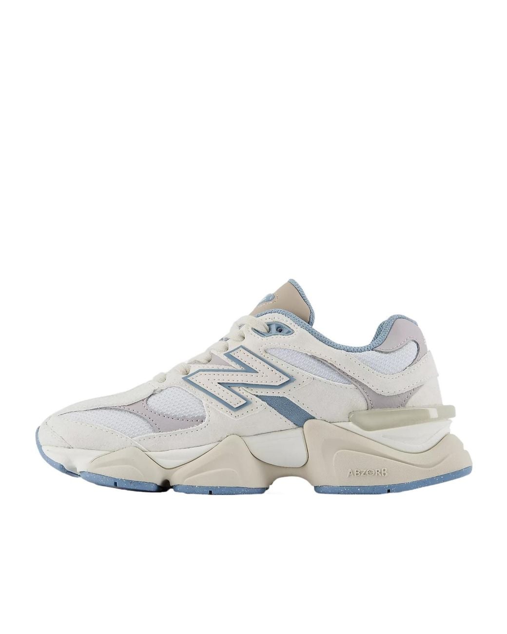 New Balance Gray 9060 Lace-Up Sneakers for men