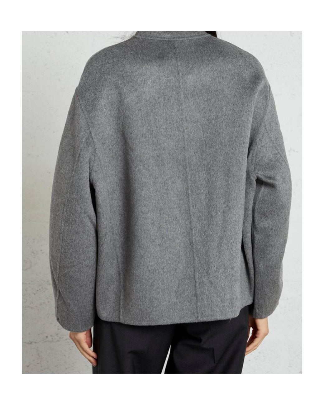 Soeur Gray Windsor Patch-Pocket Jacket