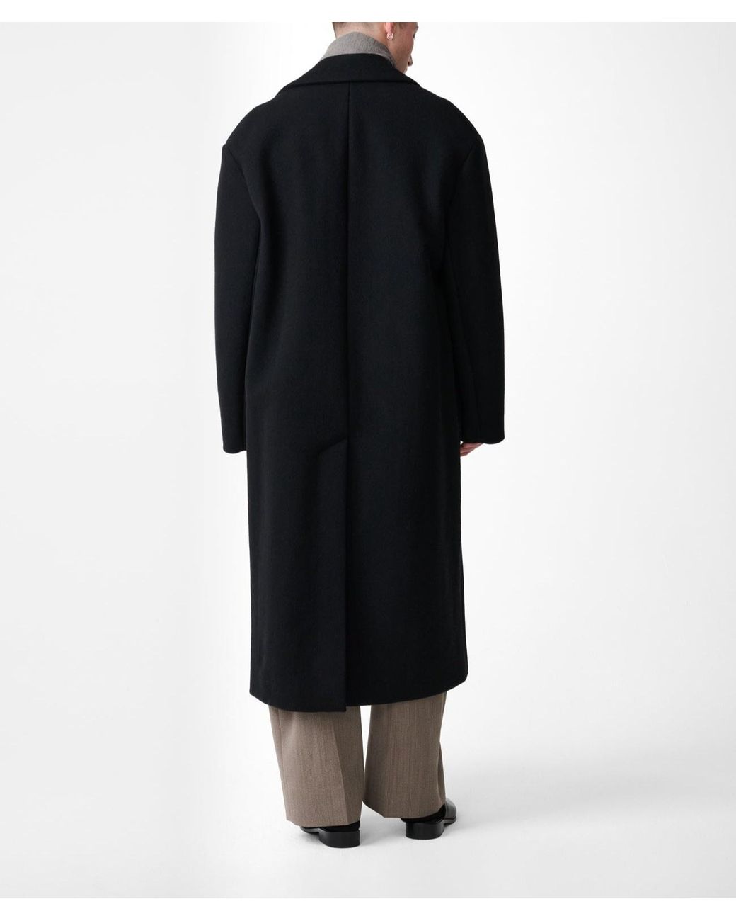 Studio Nicholson Black Freeman Single-Breasted Coat for men