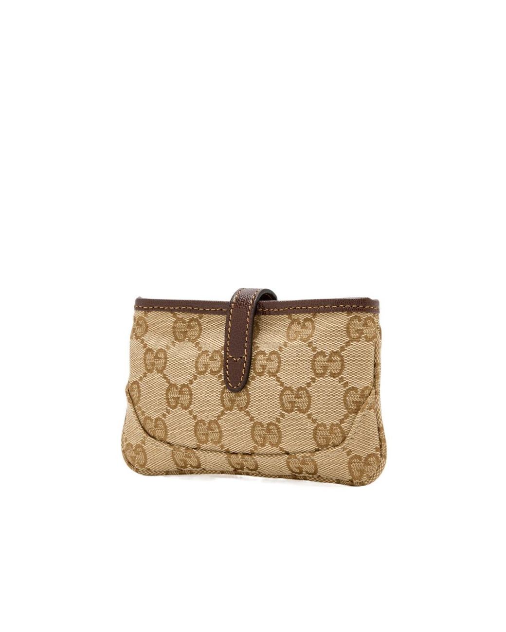 Gucci Natural Jackie Zip Key Pouch