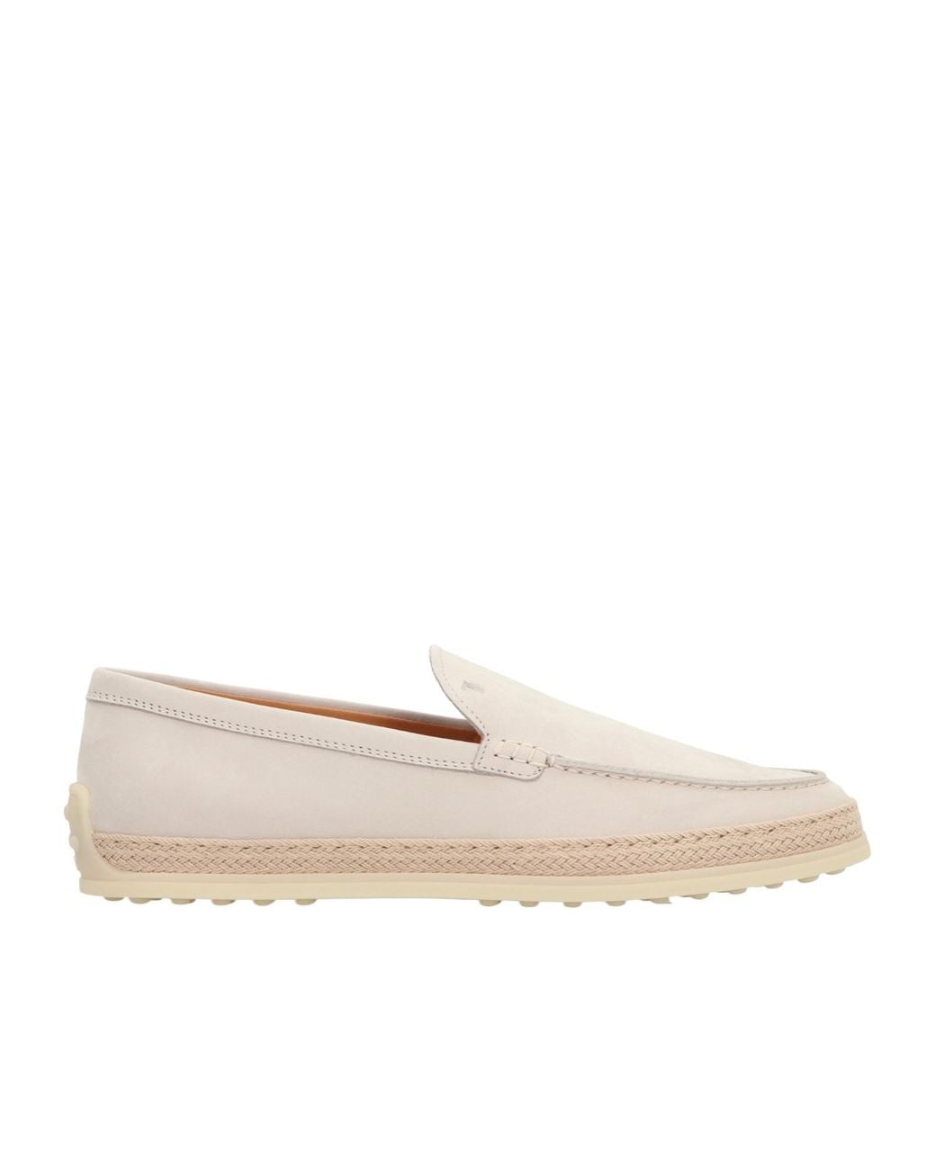 Tod's Natural Almond Toe Loafers