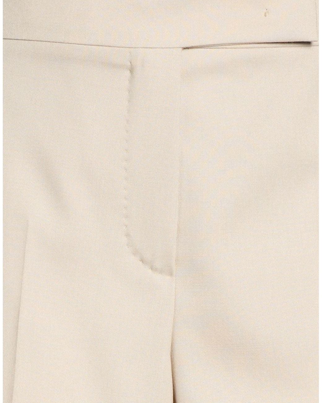 Max Mara White Wool Shorts