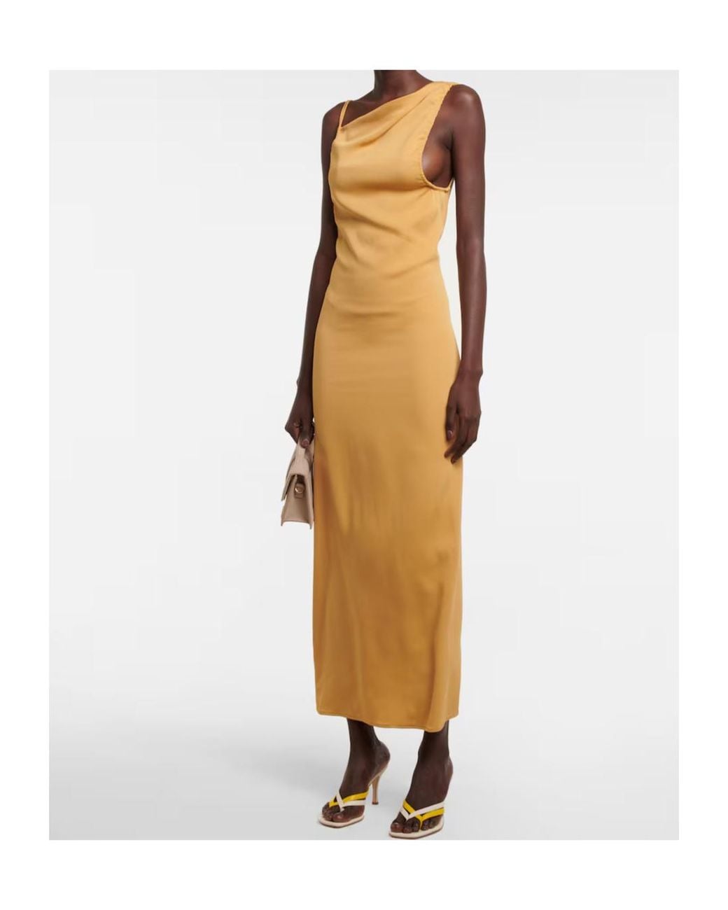 Christopher Esber Metallic Asymmetrical Design Dress