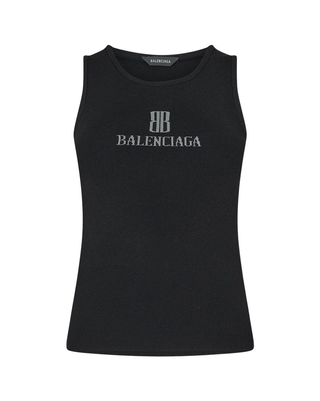 Balenciaga Black Sleeveless Fitted Vest