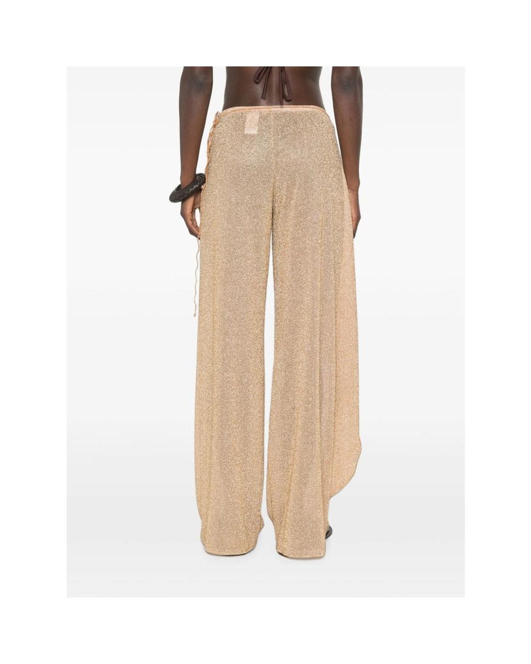 Oseree Natural Oséree Wrap Lurex Beach Pants