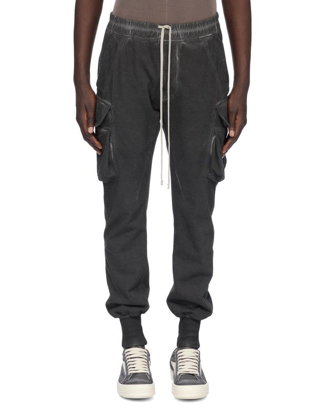 Rick Owens Gray Tower Mastodon Cut Trousers for men