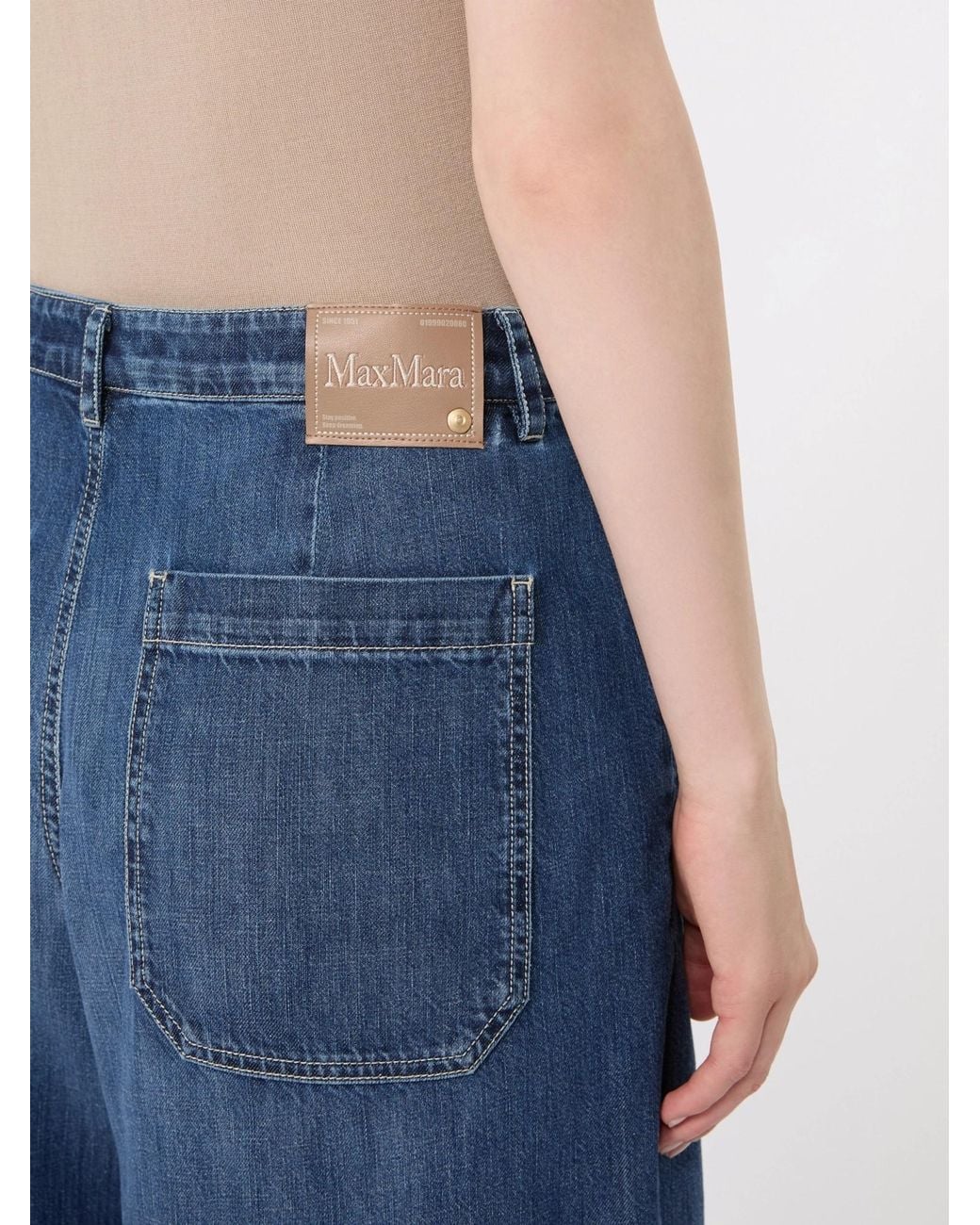 Max Mara Blue S Gelato Wide-Leg Jeans