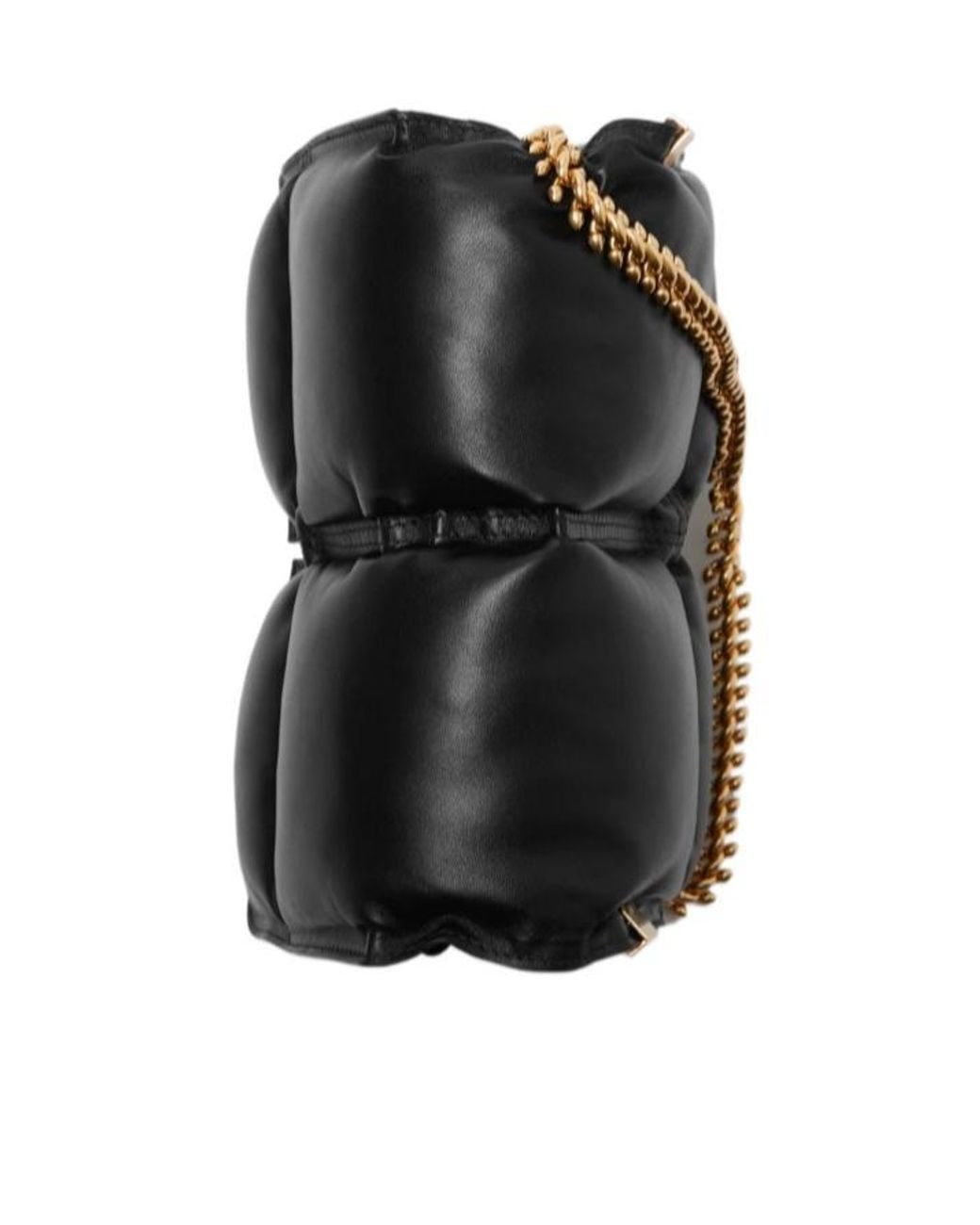 Burberry Black Snip Quilted Chain-Link Crossbody Bag