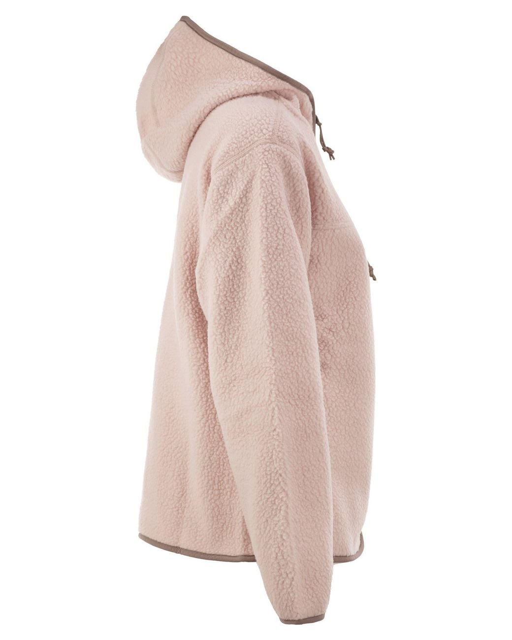 Patagonia Pink Teddy Fleece Hooded Jacket