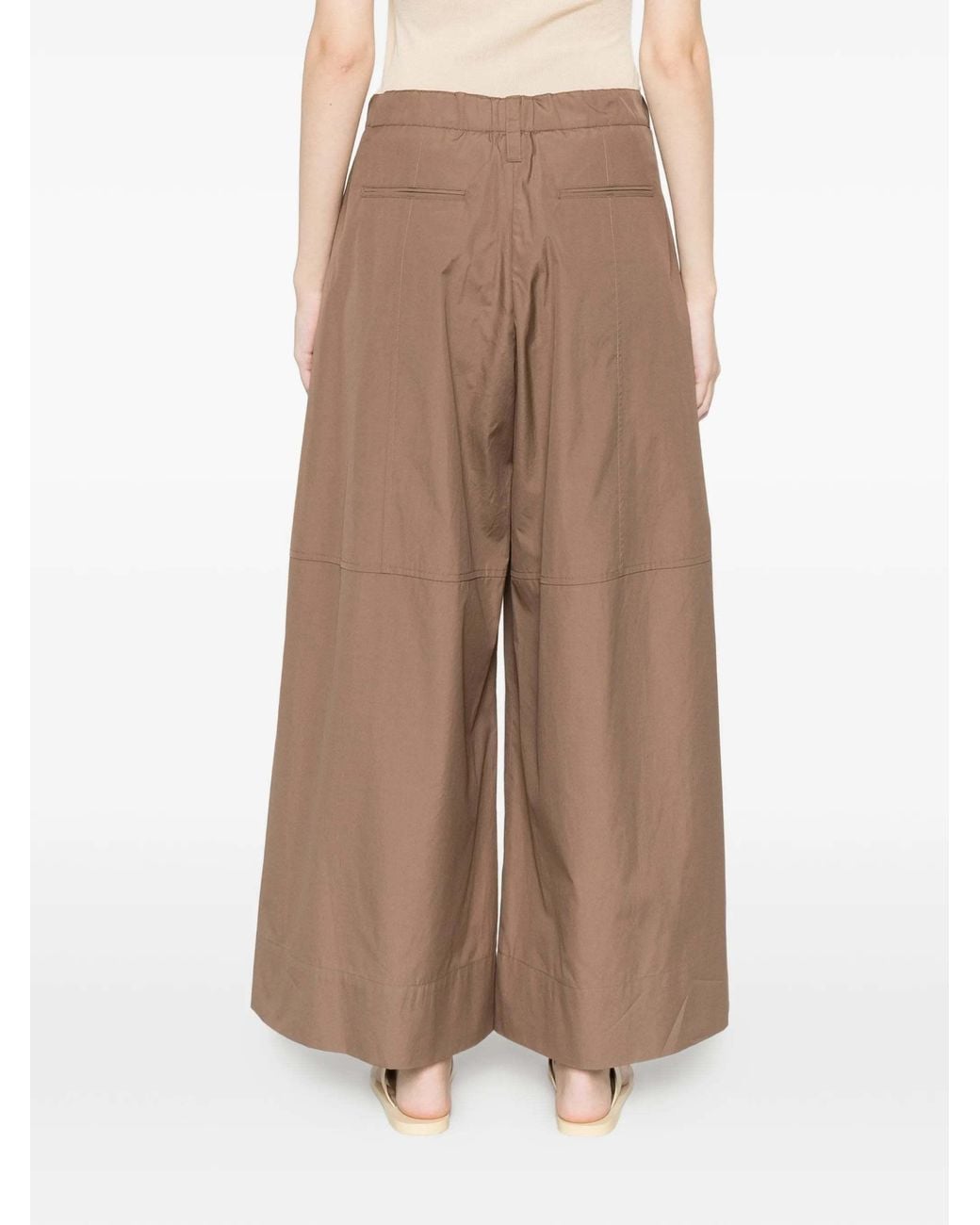 Max Mara Brown Drawstring Casual Pants