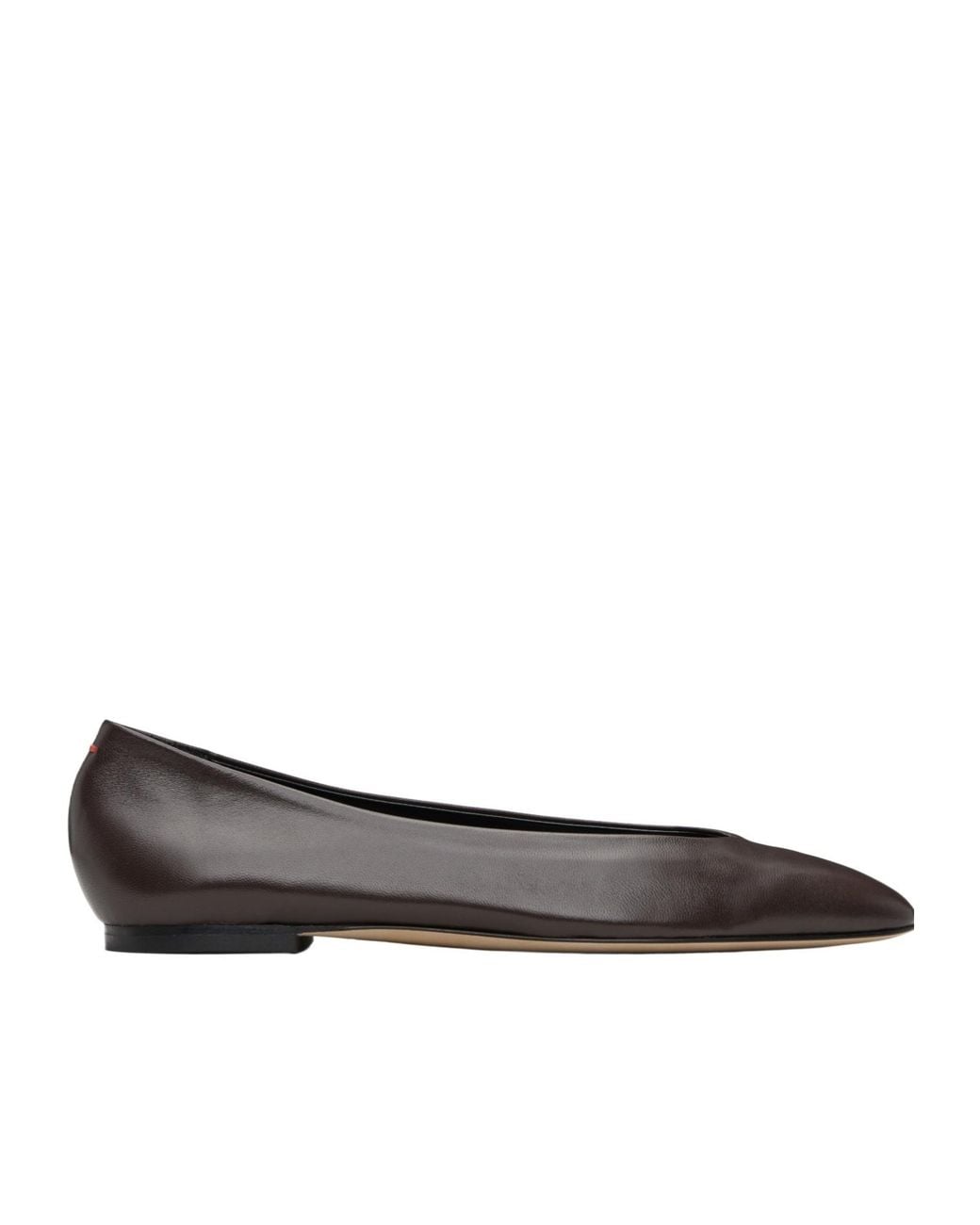Aeyde Brown Pointed-Toe Ballet Flats