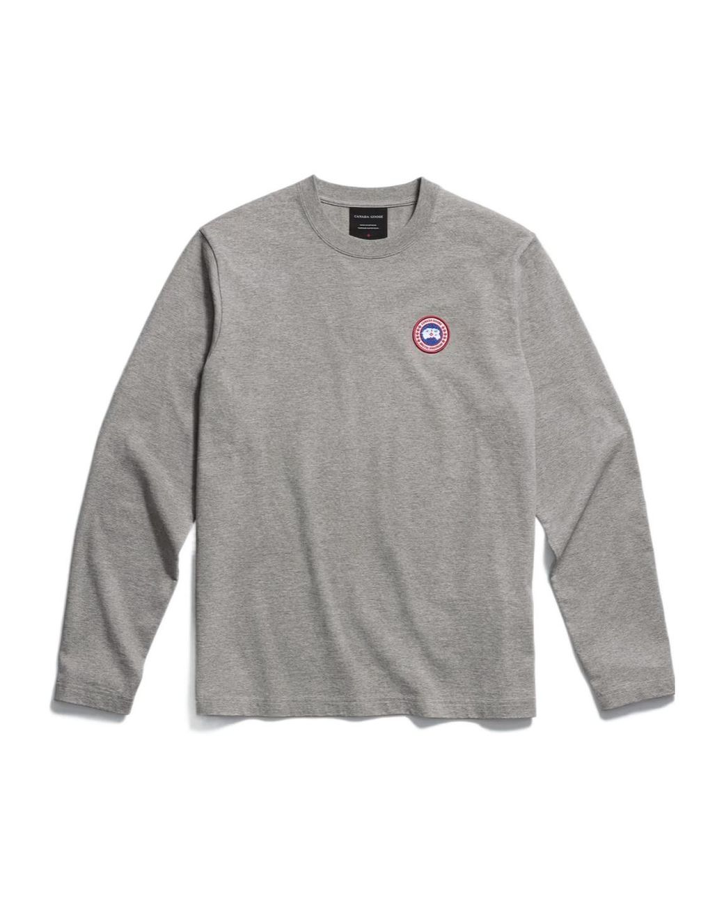 Canada Goose Gray Vantage Long Sleeve T-Shirt for men