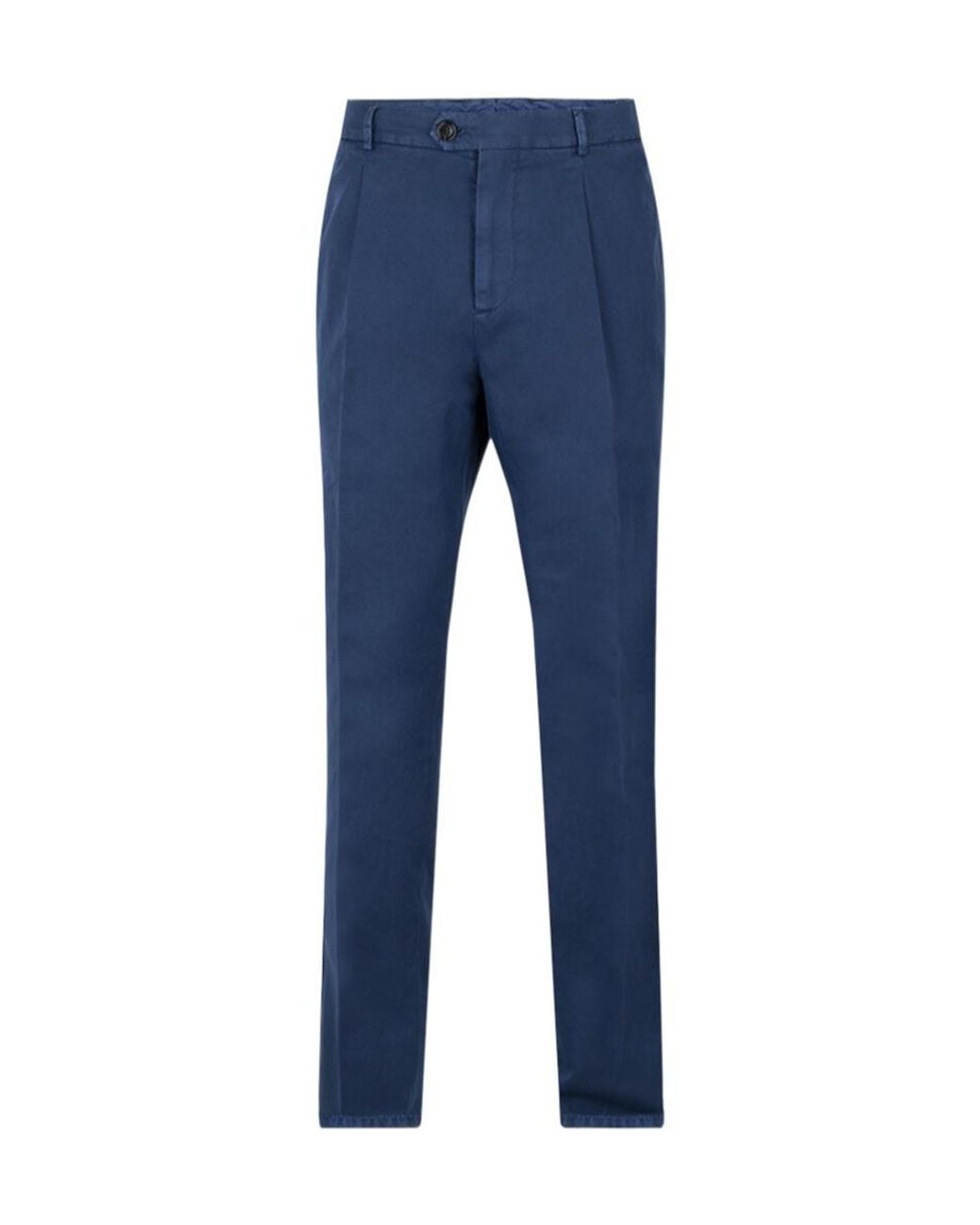 Brunello Cucinelli Blue Casual Pants With Belt Loops for men