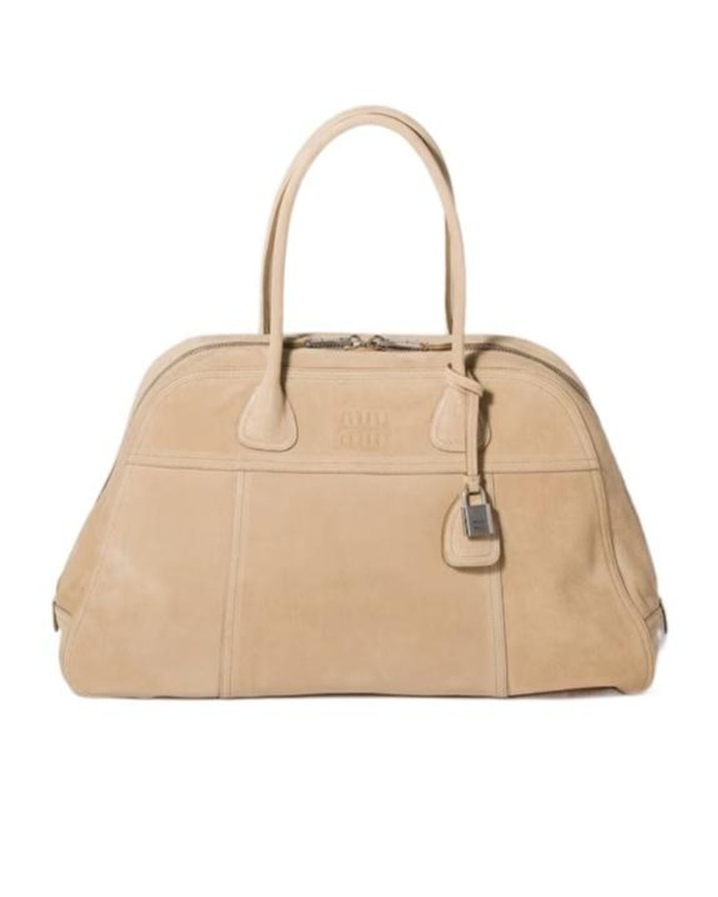 Miu Miu Natural Vivant Suede Bag