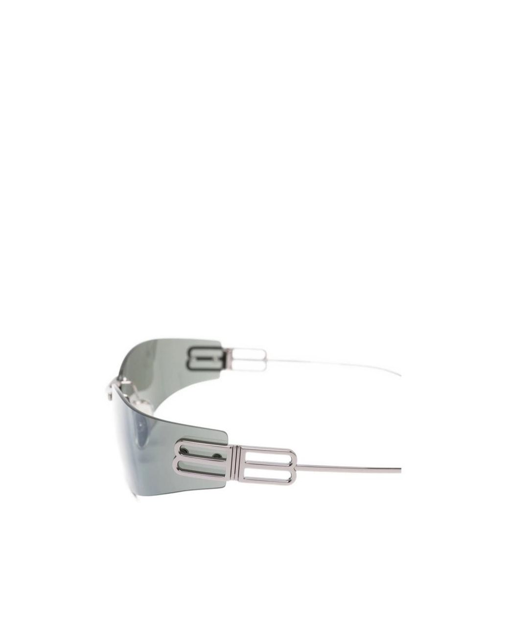 Balenciaga White Geometric Sunglasses