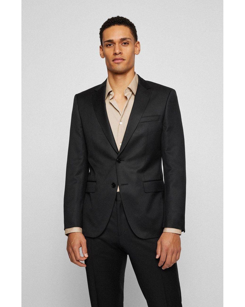 Boss Black Boss Single-Breasted Tailored Blazer for men