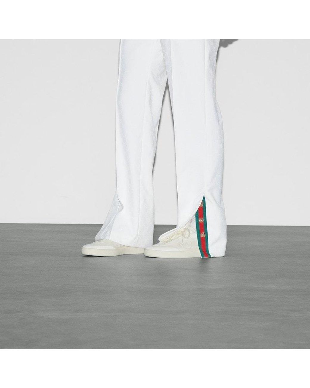Gucci White Interlocking G Sneakers for men