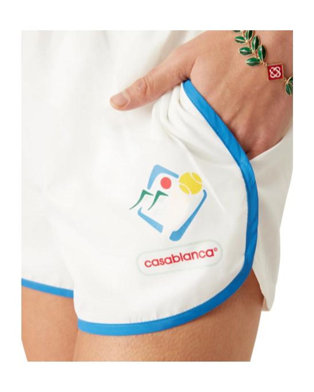 Casablanca Natural Casa Sportif Windbreaker Shorts