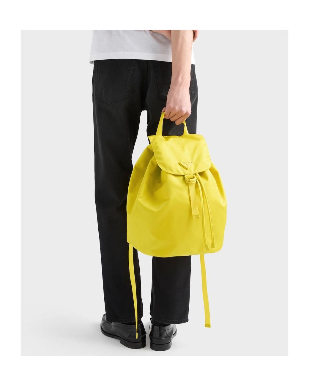 Prada Yellow Re-Nylon Backpack
