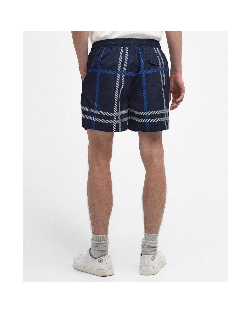 Barbour Blue Logo-Detail Swim Shorts for men